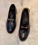 Monarch Signature Horsebit Loafers – Black